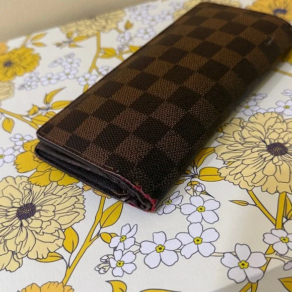 Louis Vuitton PROJECT Brown Checkered Custom Wallet with initial KY Authentic - Picture 14 of 16